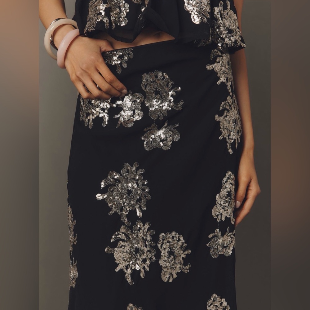 NWT Anthropologie Elegant Women's Maxi Skirt - Picture 2 of 4